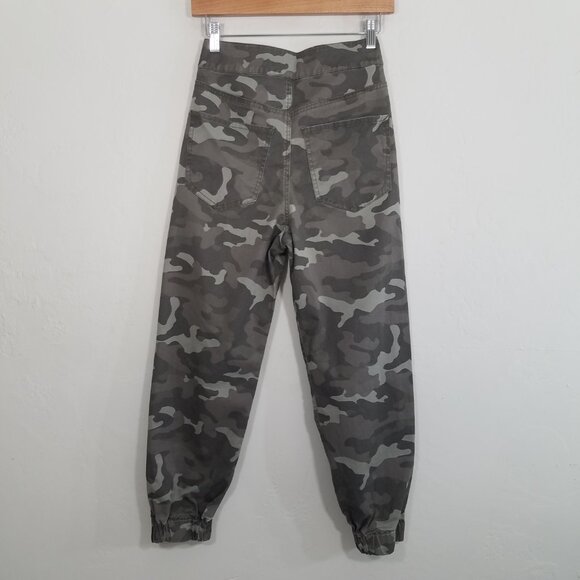 Express Extreme High Rise Button Fly Jogger Pants Green Size 0s - Picture 5 of 8